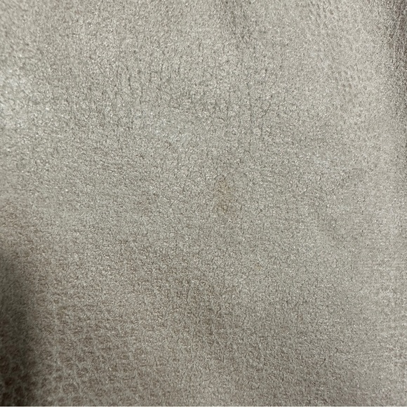 Chico's size 2 (approx size 12 US) suede-feel beige pants, straight leg - Picture 13 of 13